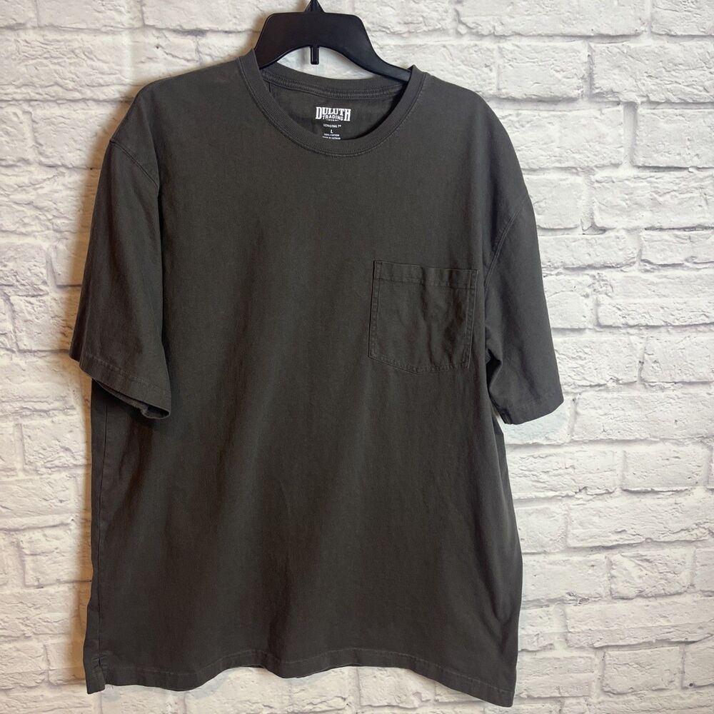 Duluth Men’s Longtail Short Sleeve Casual Everyday Cotton T-Shirt Size Large